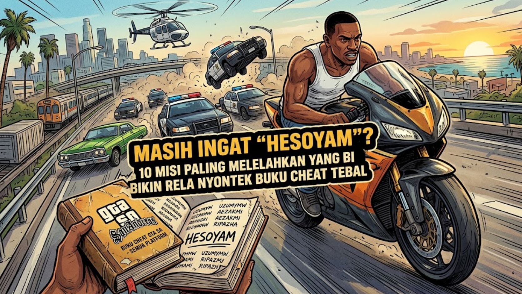 Masih Ingat ‘HESOYAM’? 10 Misi GTA: San Andreas Paling Melelahkan yang Bikin Rela Nyontek Buku Cheat Tebal