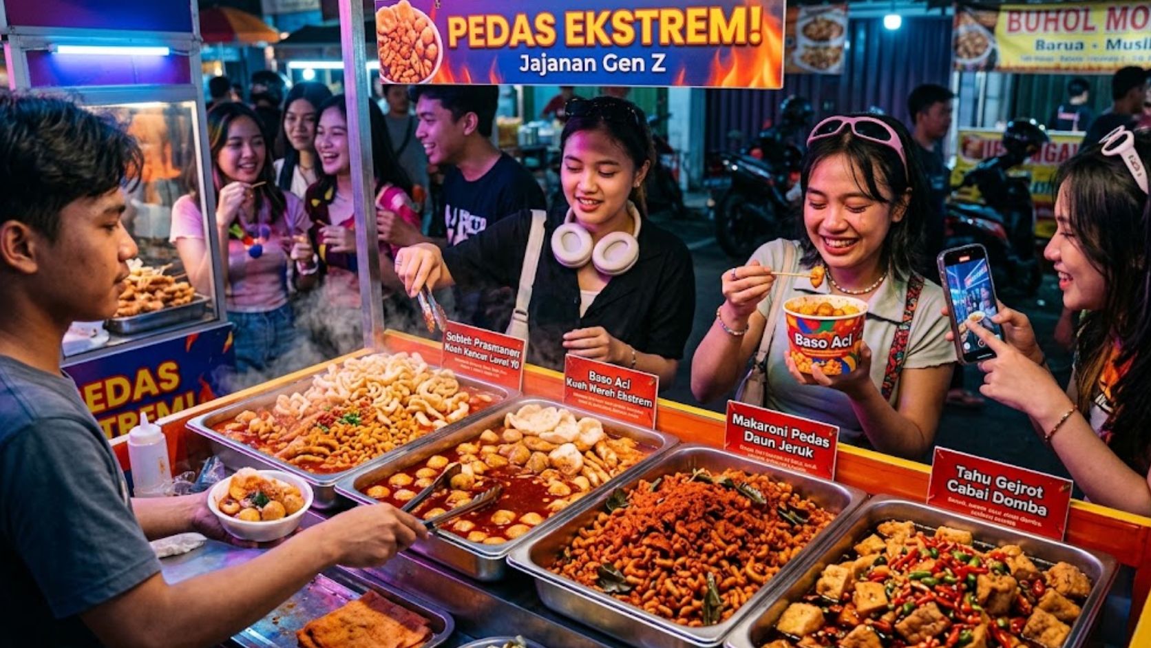 Deretan Jajanan Pedas Ekstrem yang Masih Mendominasi Lidah Gen Z Tahun Ini