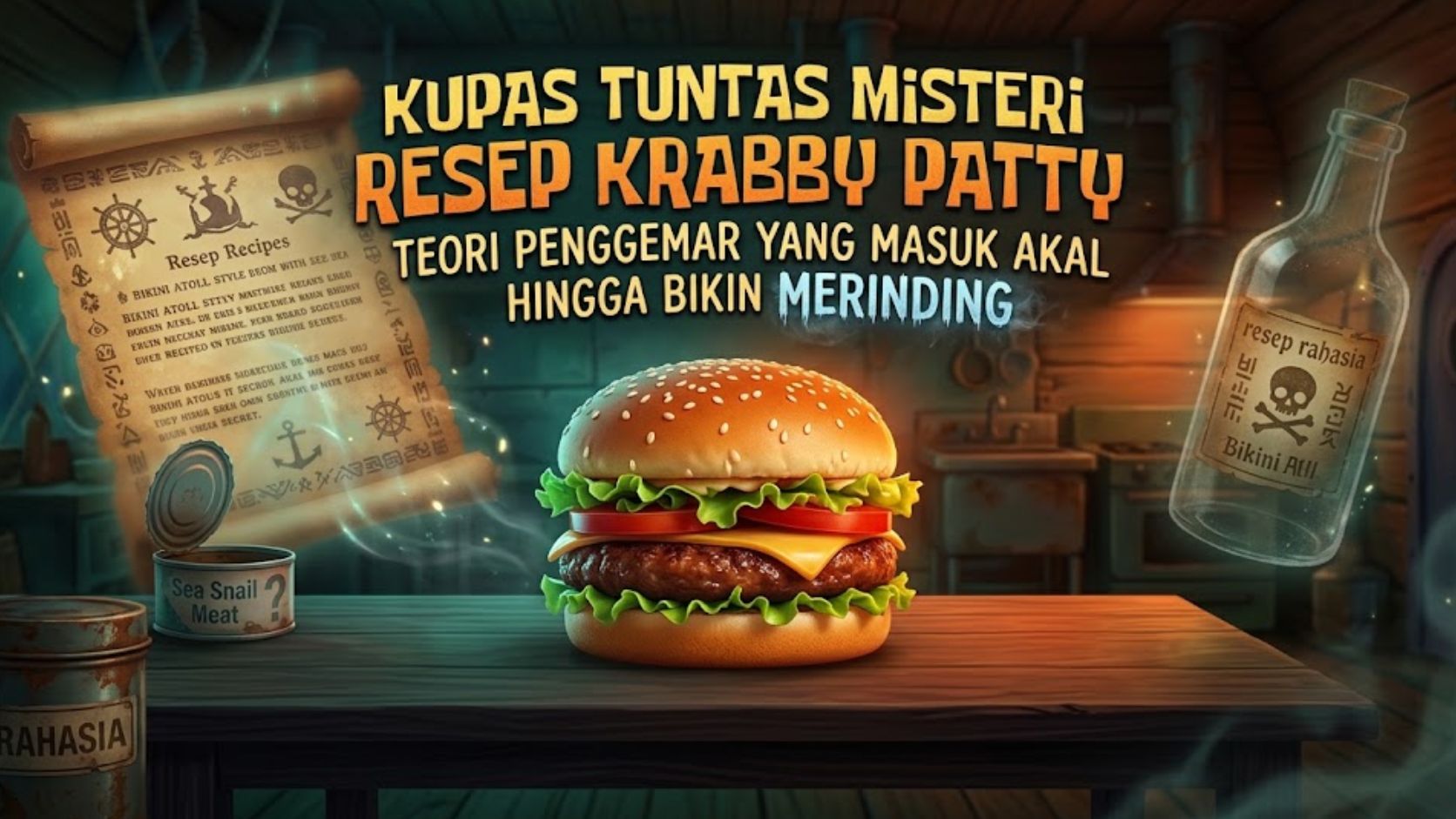 Kupas Tuntas Misteri Resep Krabby Patty: Teori Penggemar yang Masuk Akal hingga Bikin Merinding