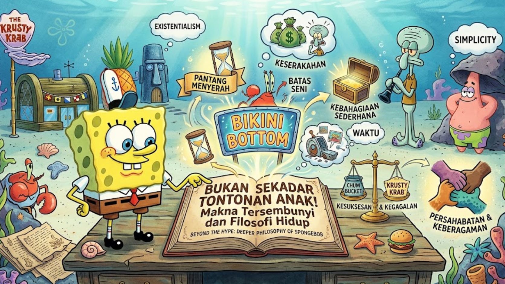 Bukan Sekadar Tontonan Anak! Makna Tersembunyi dan Filosofi Hidup di Balik Serial Spongebob Squarepants