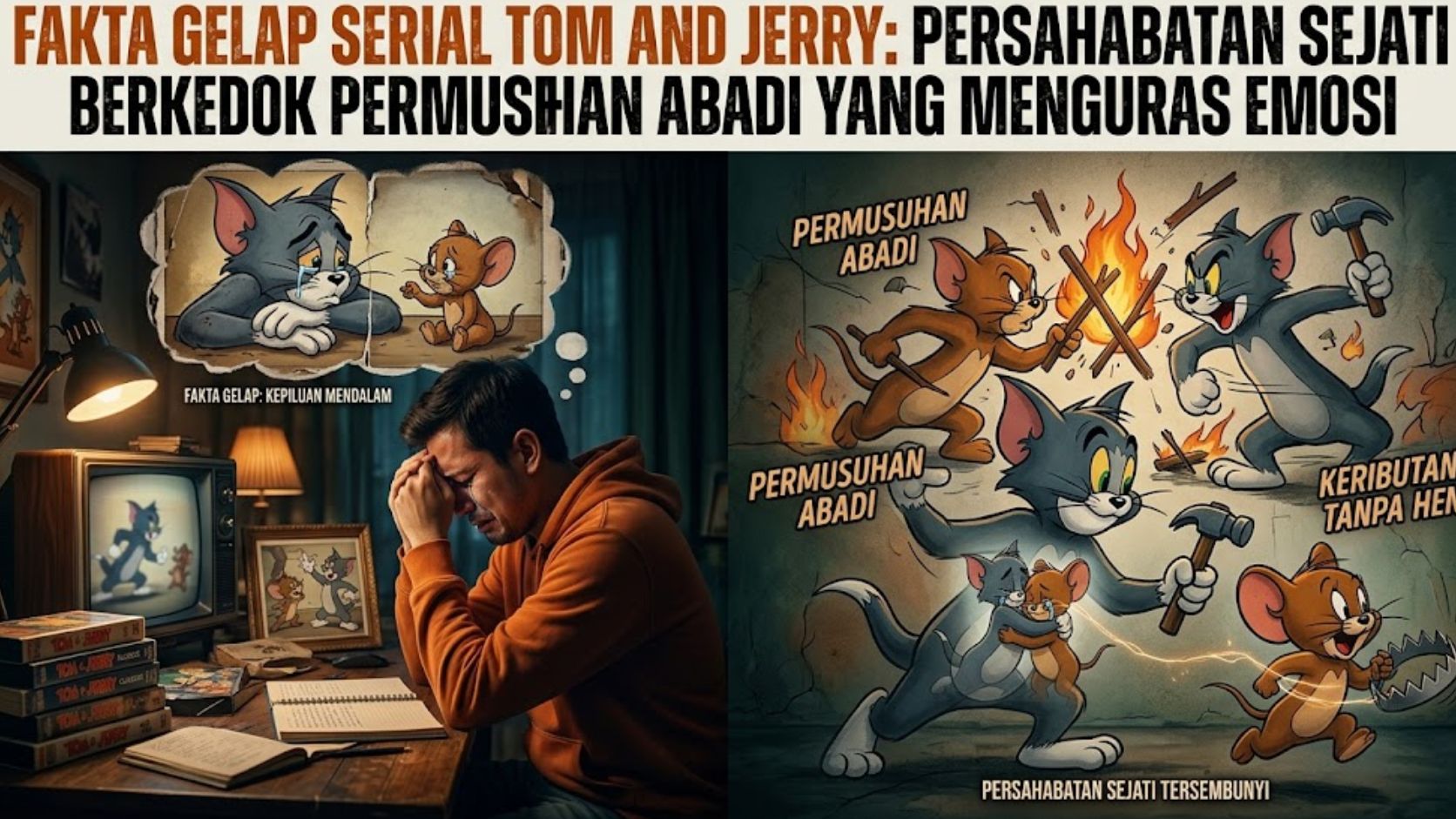 Fakta Gelap Serial Tom and Jerry: Persahabatan Sejati Berkedok Permusuhan Abadi yang Menguras Emosi
