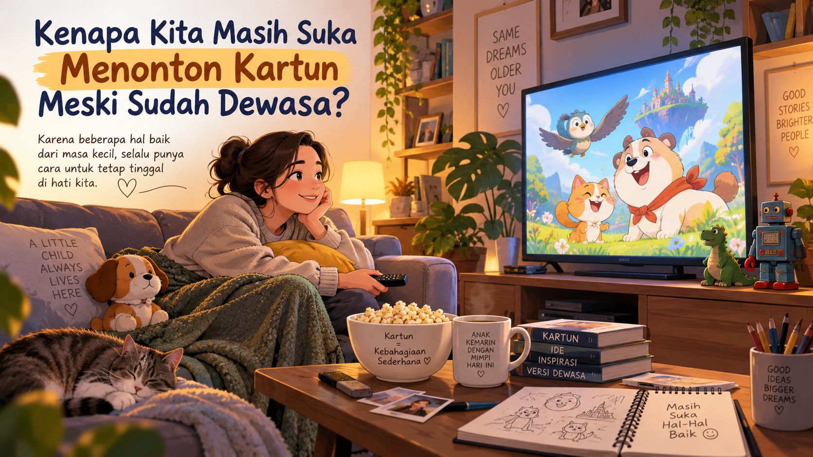 Kenapa Kita Masih Suka Menonton Kartun Meski Sudah Dewasa?