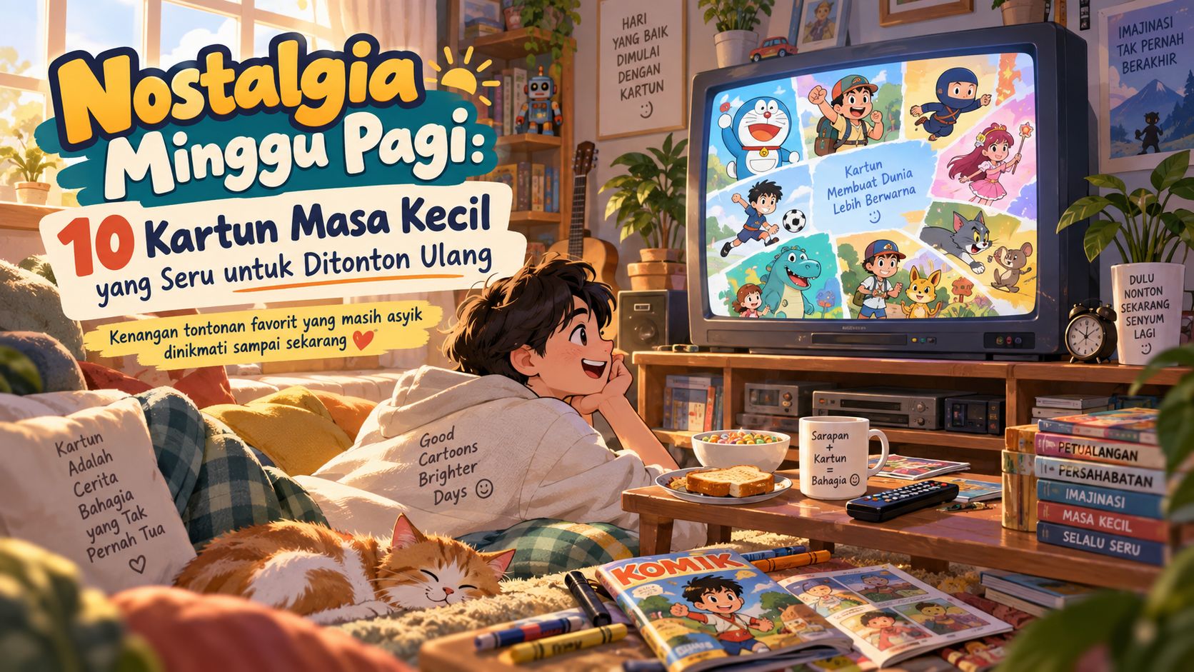 Nostalgia Minggu Pagi: 10 Kartun Masa Kecil yang Seru untuk Ditonton Ulang