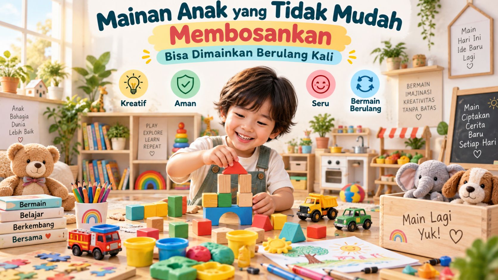 Mainan Anak yang Tidak Mudah Membosankan dan Bisa Dimainkan Berulang Kali
