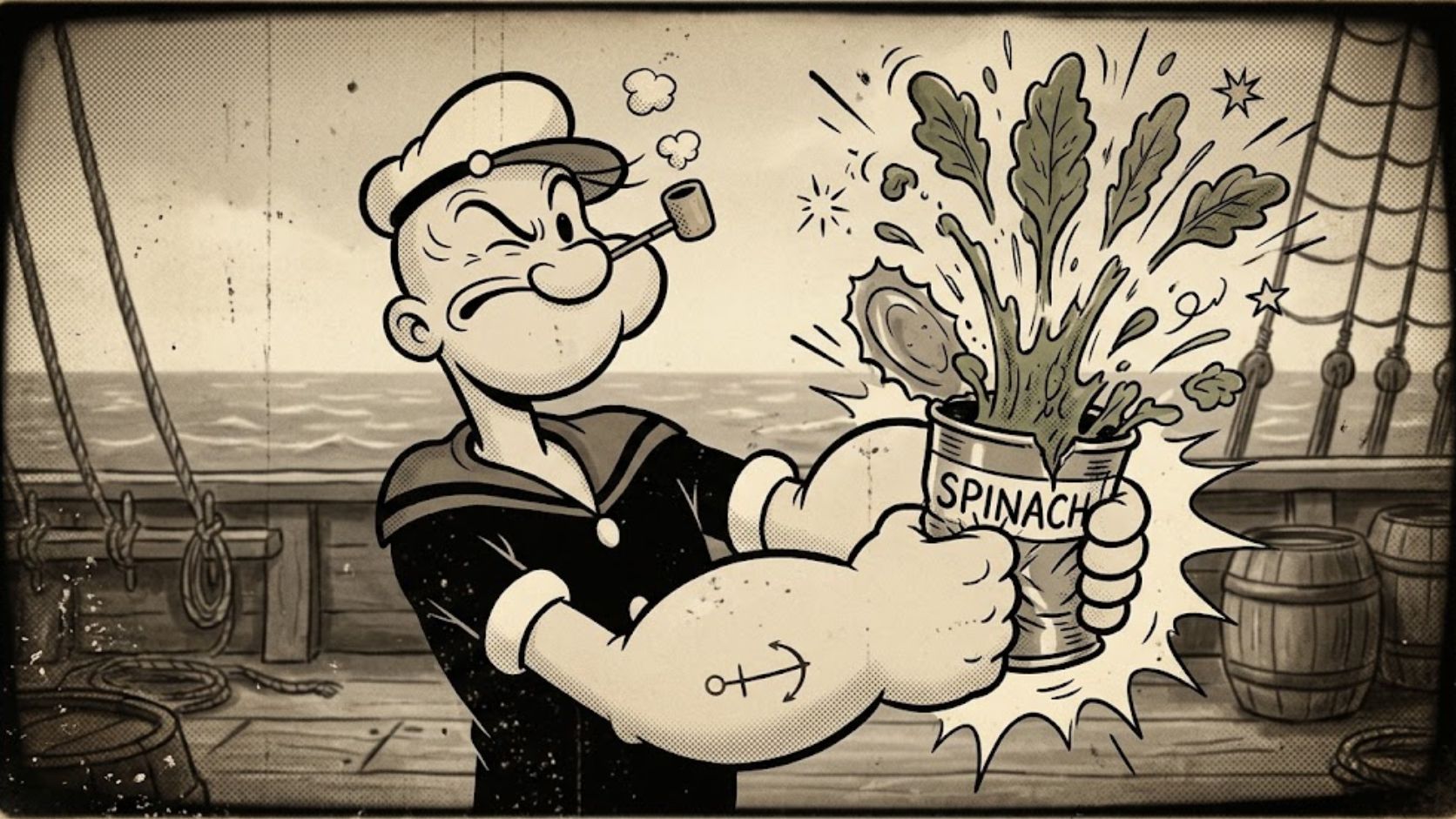 Rahasia Kekuatan Popeye the Sailor Man: Mitos Bayam yang Mengubah Industri Sayuran Dunia